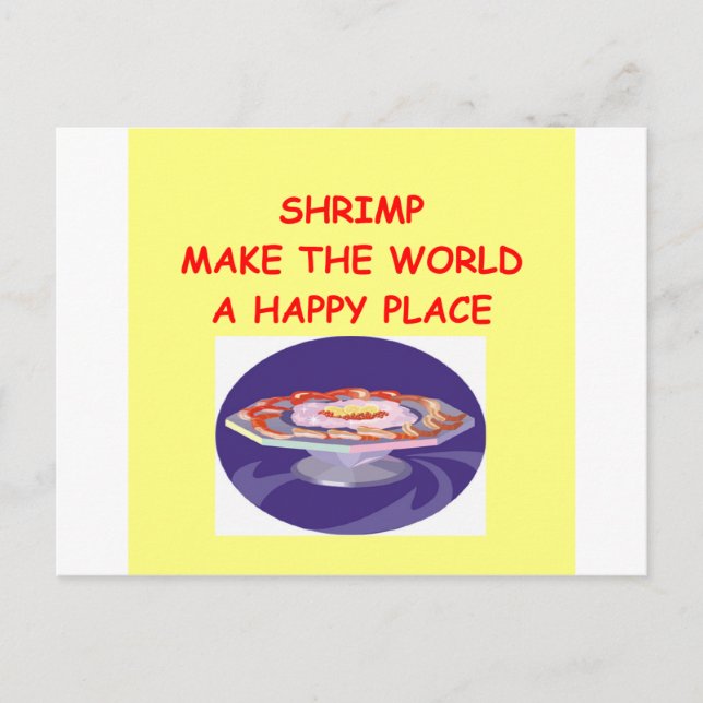 Garnelen Postkarte (Vorderseite)