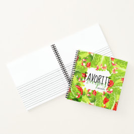 Garnelen Tomatensalat personalisiertes Kochbuch Notizbuch