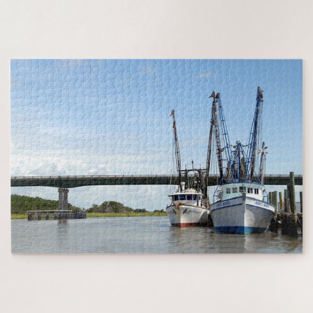 Garnelenboote Puzzle (Horizontal)