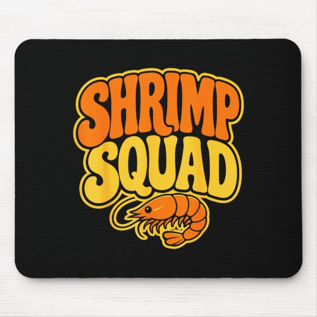 Garnelenfang Crew Fischer Meeresfrüchte Team Garne Mousepad (Vorne)