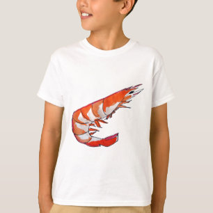Garnelengarnelemeeresfrüchte-Kitschkunst T-Shirt