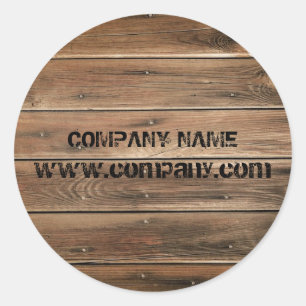 Garnelenholz Bauschreiner Runder Aufkleber