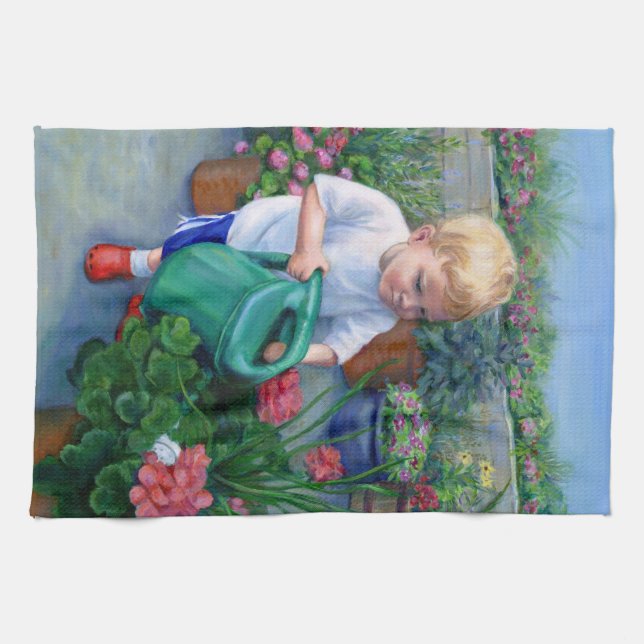 Garnen wässernspaß-- KitchenTowel Handtuch (Horizontal)