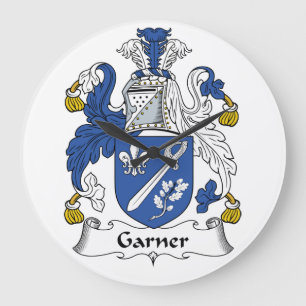 Garner Family Crest Große Wanduhr