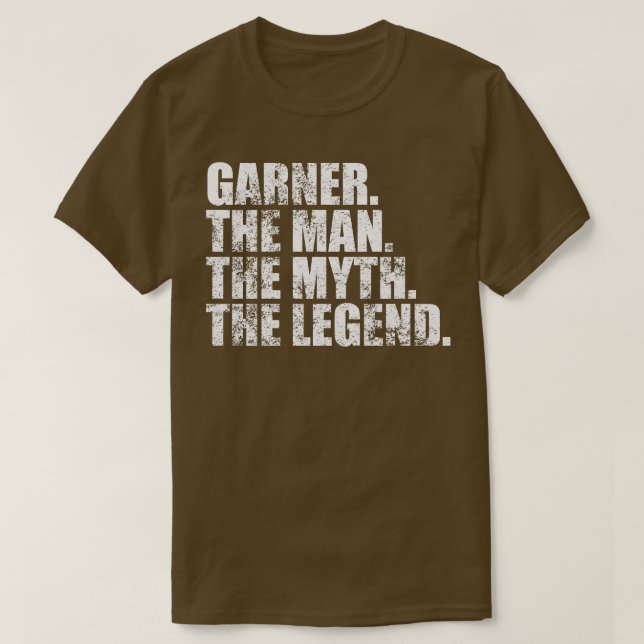 Garner Garner Familienname Garner Nachname Garner  T-Shirt (Design vorne)