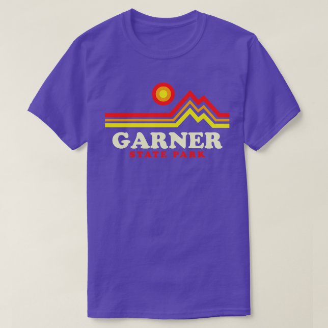 Garner Staat Park Camping Texas Retro T-Shirt (Design vorne)