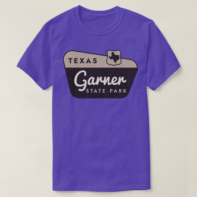 Garner Staat Park Texas Begrüßungszeichen T-Shirt (Design vorne)