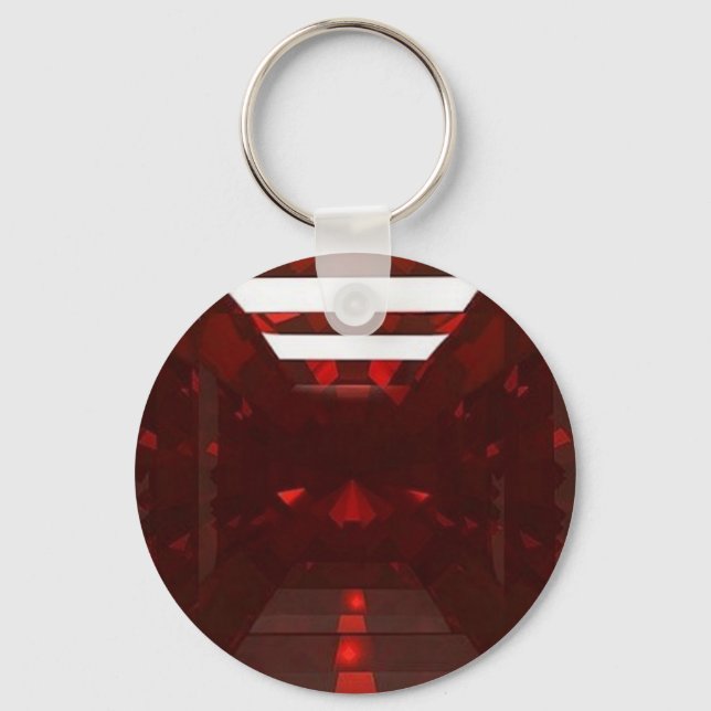 Garnet Gemstone Januar Birthstone von Sharles Schlüsselanhänger (Vorderseite)