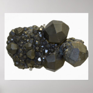 Garnet in natürlicher Form Poster
