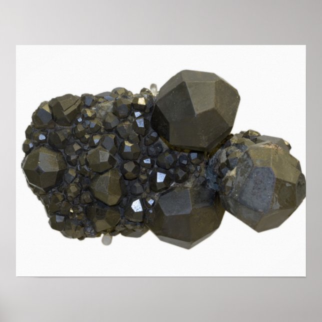 Garnet in natürlicher Form Poster (Vorne)