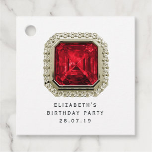 Garnet Januar Birthstone Geschenkanhänger