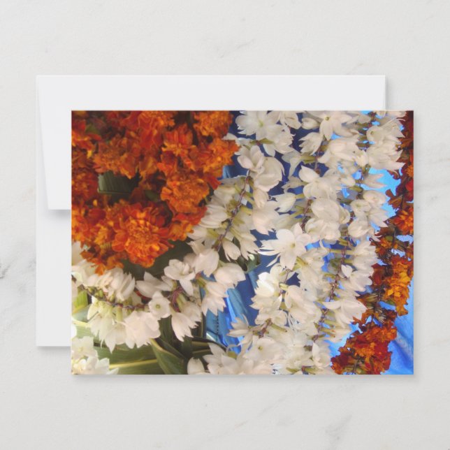 Garnland der indischen Blume Einladung (Vorderseite)