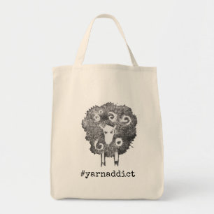 Garnsüchtiges Knittern   Crochet Project Bag Tragetasche