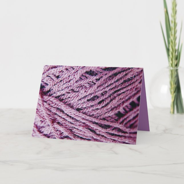 Garnthreads nah-up-Foto benutzerdefiniert Dankeskarte (Vorderseite)