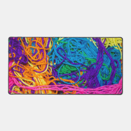 Garnwirbel Farbige Crochet und Gemenge Schreibtischunterlage