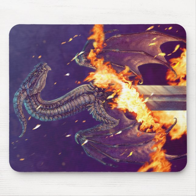 Garon Whited Nightlord Brandfackel Mousepad (Vorne)