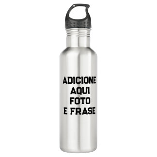 Garrafa de Água Personalizada: Foto e Frases Edelstahlflasche