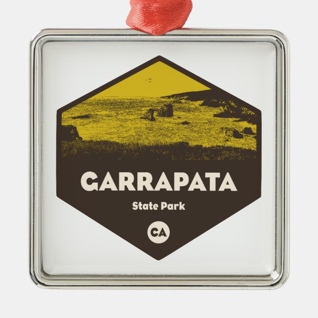 Garrapata State Park California Ornament Aus Metall (Vorne)