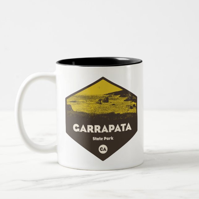 Garrapata State Park California Zweifarbige Tasse (Links)