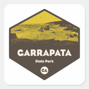 Garrapata State Park Kalifornien Quadratischer Aufkleber