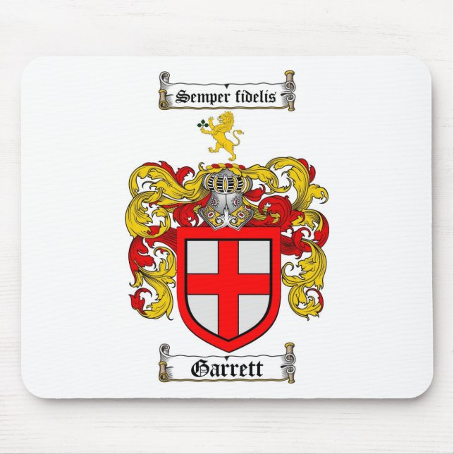 GARRETT FAMILIENWAPPEN - GARRETT WAPPEN MOUSEPAD (Vorne)