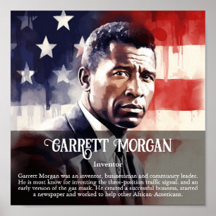 Garrett Morgan Black History Monte Unterricht Poster