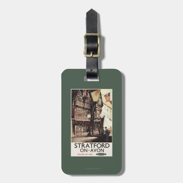 Garrick Gasthaus-und Harvard-Haus-Schienen-Plakat Gepäckanhänger (Vorderseite vertikal)