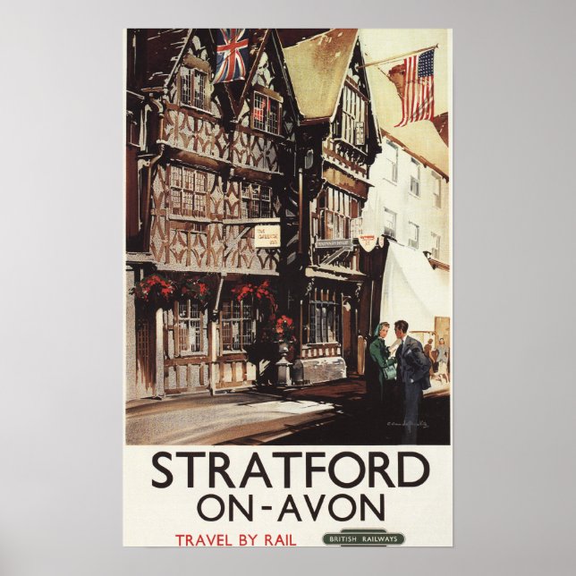 Garrick Inn und Harvard House Rail Poster (Vorne)