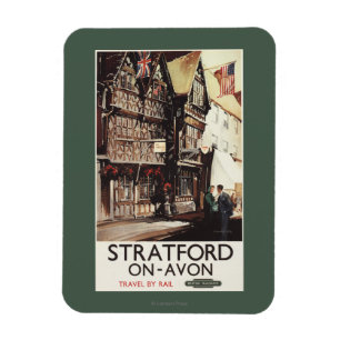 Garrick Inn und Harvard House Rail Poster Magnet