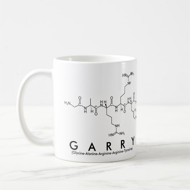 Garry-Peptidnamen-Tasse Tasse (Links)