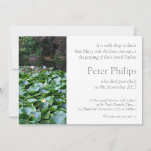 Garten 5 Lotus Beerdigung Ankündigung