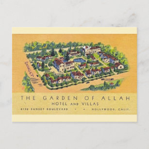 Garten Allah Hotel Farbe Postkarte