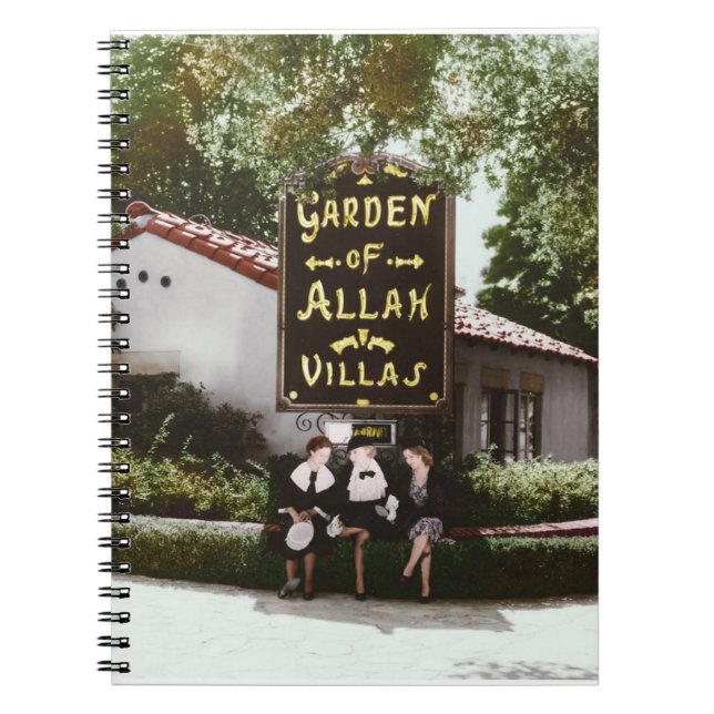 Garten Allah Hotel Notebook Notizblock (Vorderseite)