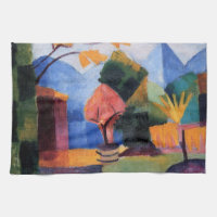 Garten am Thunersee am August Macke, Vintage Art