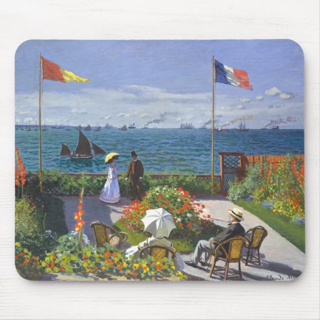Garten an der Adresse von Saint-Claude Monet Mousepad (Vorne)