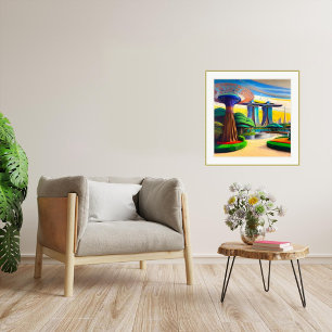 Gärten an der Bucht - Canvas Print Leinwanddruck