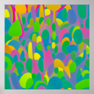 Gärten an der Bucht - Leinwand Art Printing Poster