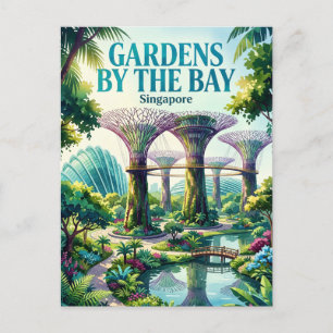 Gärten an der Bucht Singapur Singapur Postkarte
