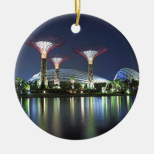 Garten an der Bucht von Singapur Keramik Ornament