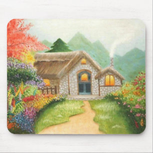Garten-Ansicht mousepad