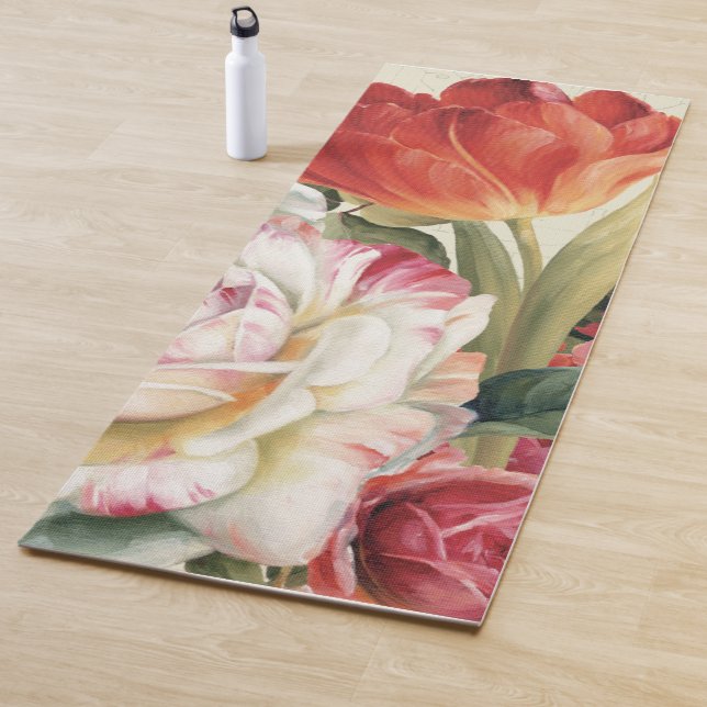 Garten-Ansicht warf Blumen Yogamatte (Beispiel)