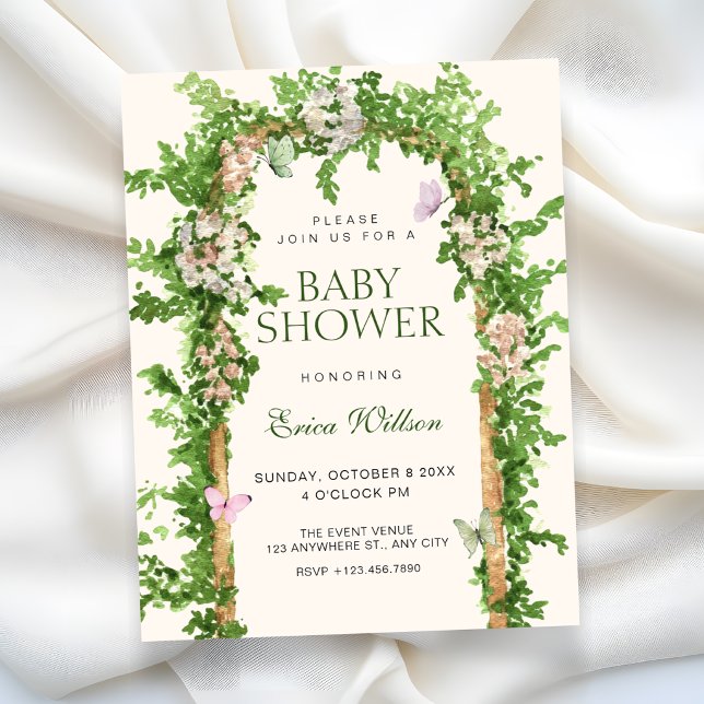 Garten-Baby-Party Einladung (Von Creator hochgeladen)