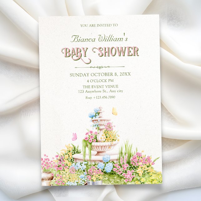 Garten-Baby-Party Einladung (Von Creator hochgeladen)
