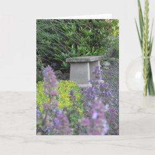 Garten-Bank-freier Raum Notecard Karte
