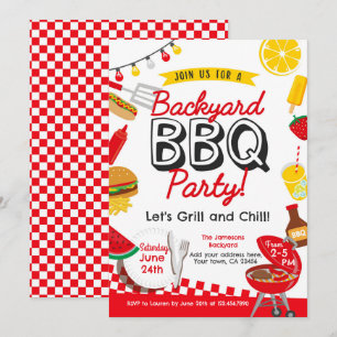 Garten BBQ Einladung