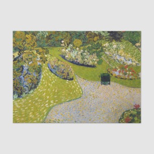 Garten bei Auvers, Vincent van Gogh Art Seidenpapier