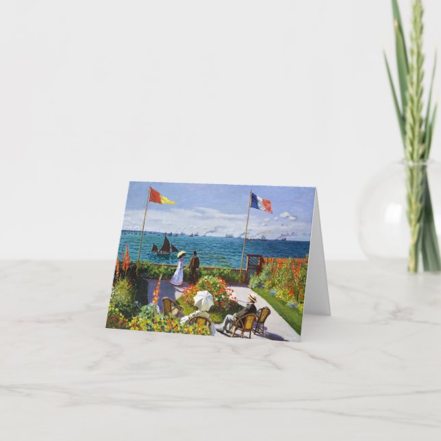 Garten bei Sainte-Adresse, 1867 Claude Monet Karte (Vorderseite)