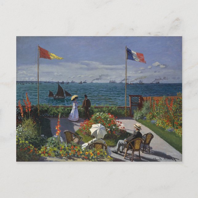 Garten bei Sainte-Adresse (1867) Postkarte (Vorderseite)