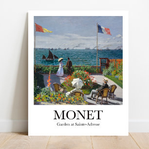 Garten bei Sainte-Adresse von Claude Monet Poster