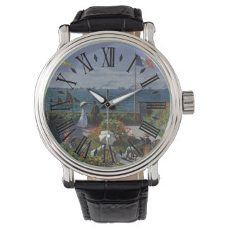 Garten bei Sainte-Adresse von Claude Monet Watch Armbanduhr